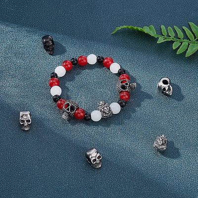 Unicraftale 10Pcs 5 Style 304 Stainless Steel European Beads OPDL-UN0001-04-1