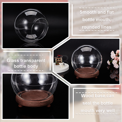 Glass Dome Cover AJEW-WH0401-76A-1