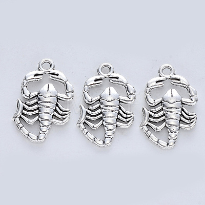 Tibetan Style Alloy Pendants X-TIBE-R316-058AS-RS-1