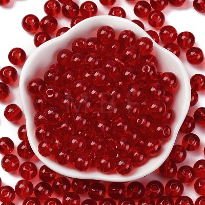 Transparent Colours Glass Seed Beads SEED-Z004-T8MM-03-1