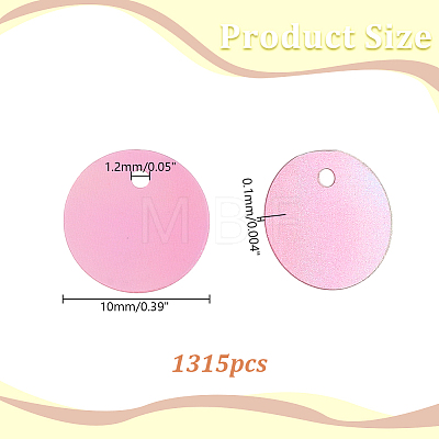 1315Pcs PVC Paillette/Sequin Pendants FIND-HY0005-23-1