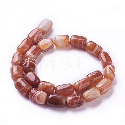 Natural Dyed Agate Beads Strands G-G775-B-13-1