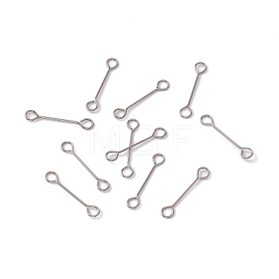 Non-Tarnish 304 Stainless Steel Connector Charms STAS-G291-03A-P-1