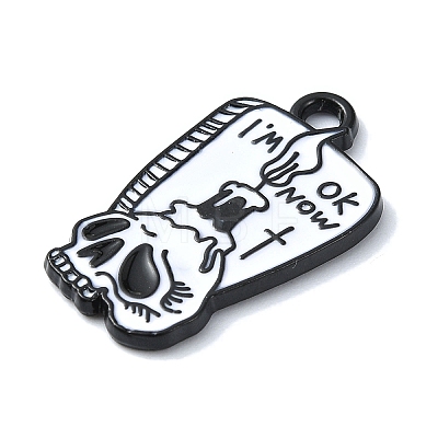 Halloween Theme Alloy Enamel Pendants FIND-Q102-01B-1