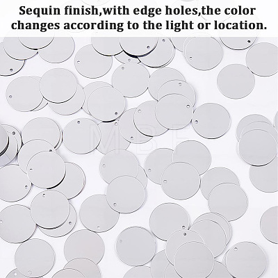 100G PVC Paillette/Sequin Pendants PVC-CY0001-09B-1