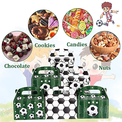 12Pcs 4 Styles Rectangle Football Print Paper Storage Candy Boxes CON-WH0095-58-1