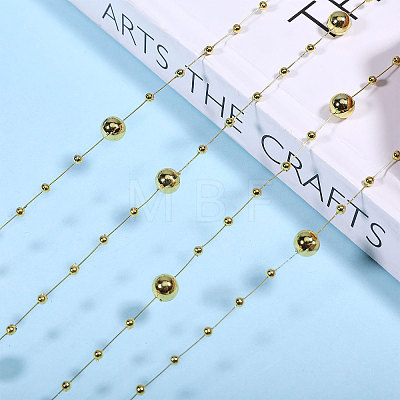 Plastic Imitation Pearl Beaded Chains KY-WH0051-25B-1