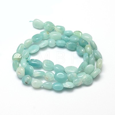 Natural Amazonite Nuggets Beads Strands X-G-J335-31-1