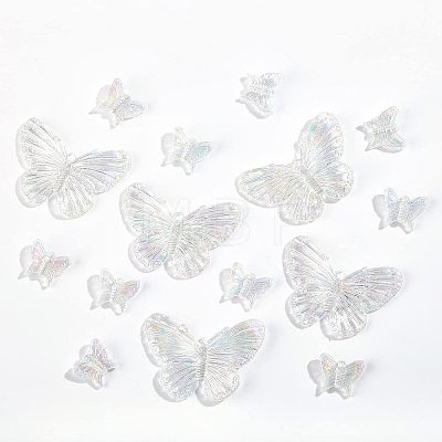 Electroplated 3D Resin Pendants DIY-OC0007-71-1