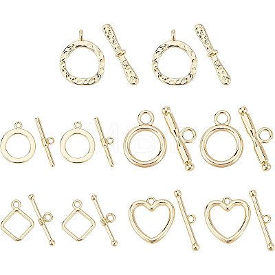 20 sets 5 Styles Alloy Toggle Clasps FIND-BC0002-70-1
