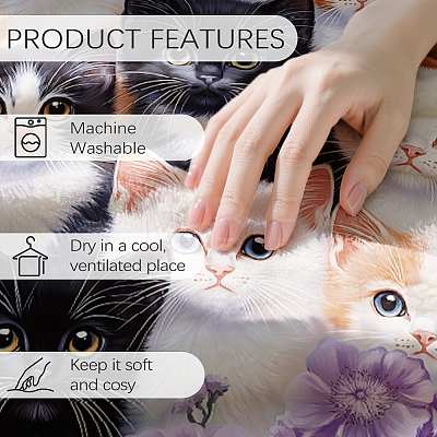 Rectangle Velet Blanket AJEW-WH0574-015-1