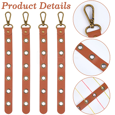 4Pcs Alloy Leather Threader AJEW-CL0005-55A-1