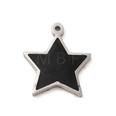 304 Stainless Steel Enamel Charms STAS-A078-09P-1