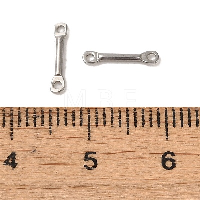 304 Stainless Steel Connector Charms STAS-Q323-04B-P-1
