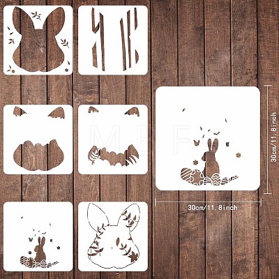 PET Hollow Out Drawing Painting Stencils Sets DIY-WH0172-359-1