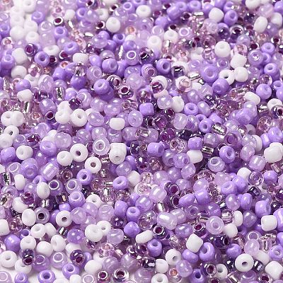 Opaque & Transparent Inside Colours Glass Seed Beads SEED-F004-01D-1