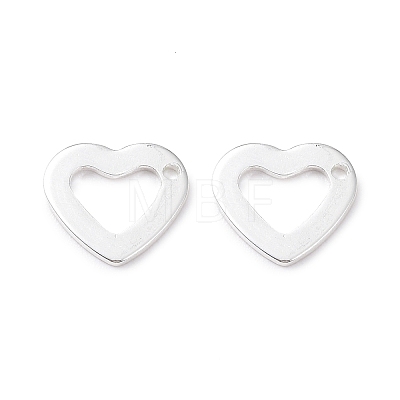 304 Stainless Steel Open Heart Charms STAS-L234-087S-1