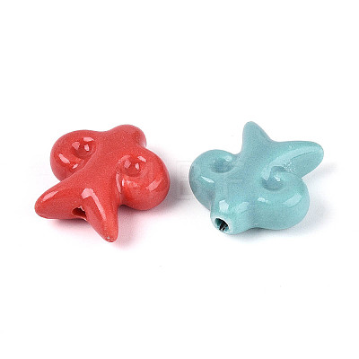 Handmade Porcelain Ceramic Beads PORC-T134-19M-1