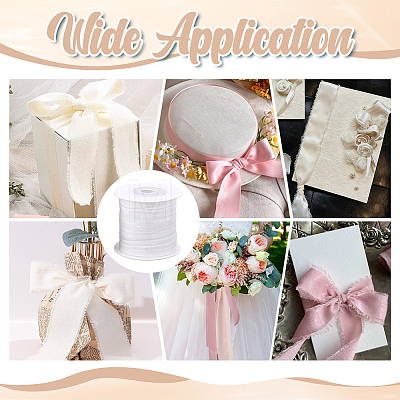 Polyester Wrinkle Ribbons OCOR-WH0078-501B-1