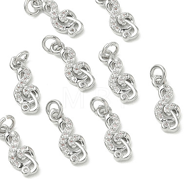 SHEGRACE Brass Micro Pave Cubic Zirconia Pendants XGRQ3D432-469P-1