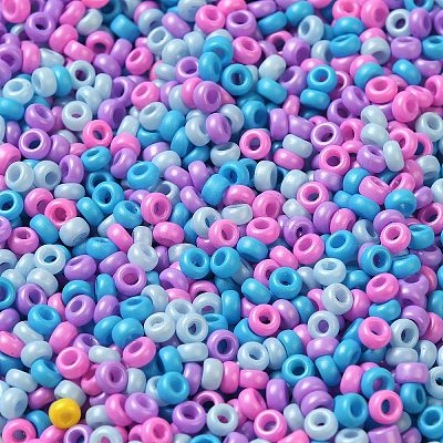 Baking Paint Glass Seed Beads SEED-P006-03A-19-1