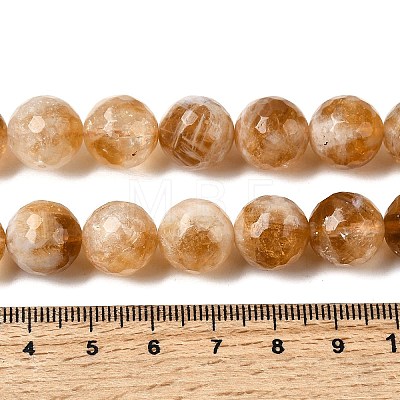Heated Natural Citrine Beads Strands G-D359-A01-12mm-1