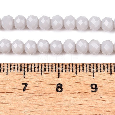 Opaque Solid Color Imitation Jade Glass Beads Strands EGLA-A044-P4mm-D19-1