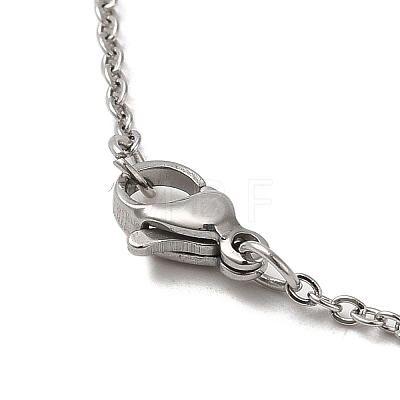 Non-Tarnish 304 Stainless Steel Pendant Necklaces NJEW-H022-05P-1