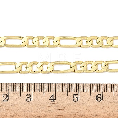 5MM Brass Figaro Chain Necklaces for Women NJEW-K271-07G-1