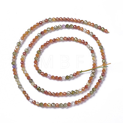 Cubic Zirconia Beads Strands G-F596-48-2mm-1