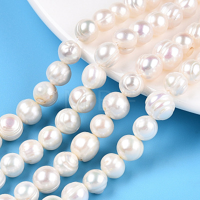 Natural Cultured Freshwater Pearl Beads Strands PEAR-S020-F11-01-1