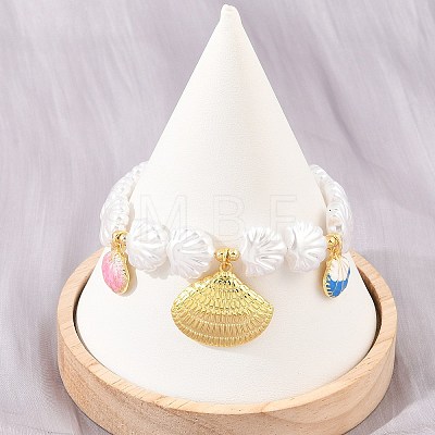Ocean Brass Enamel Charm Bracelets for Women KK-CBA68DA-15B-G-1