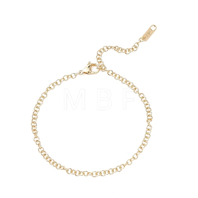 Soldered Brass Rolo Chain Bracelets BJEW-JB12723-1