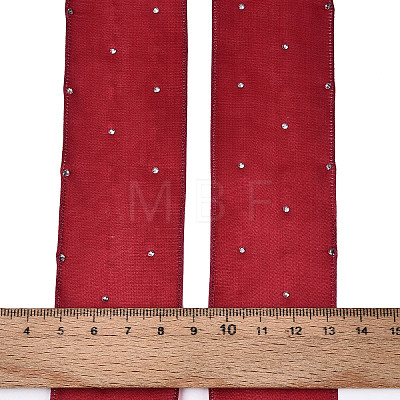 Single Face Printed Polyester & Acrylic Satin Ribbon SRIB-T009-06C-1