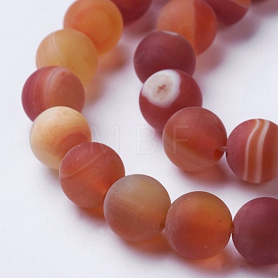 Natural Grade A Striped Agate/Banded Agate Beads Strands G-E478-03-10mm-1