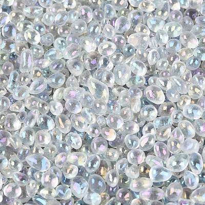 Transparent Electroplate Glass Beads EGLA-Q138-01A-1