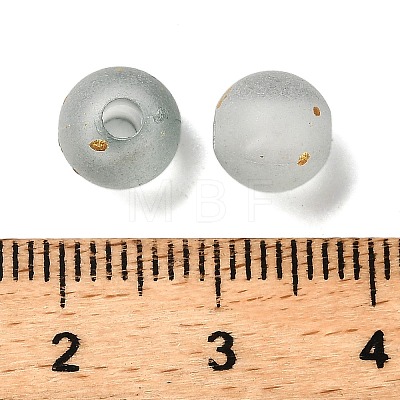 Frosted Transparent Acrylic Beads X1-OACR-F013-13F-1