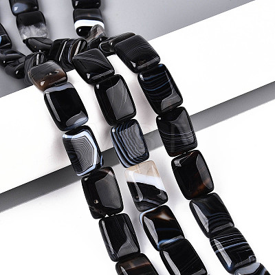 Natural Agate Beads Strands G-N356-03A-01-1