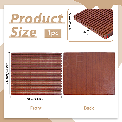 Pine Wood Ruler Slotted Display Stands ODIS-WH0038-330A-01-1