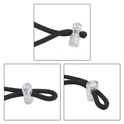 Transparent Plastic Spring Cord Locks KY-PH0007-21-1