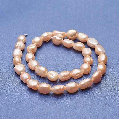 Natural Cultured Freshwater Pearl Beads Strands PEAR-P060-16C-01-1