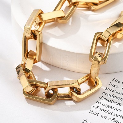 304 Stainless Steel Link Chain Bracelets for Women Men BJEW-A031-06G-1