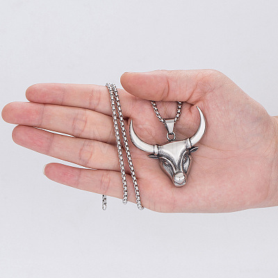 Vintage 304 Stainless Steel Pendant Necklaces WG47F5F-01-1