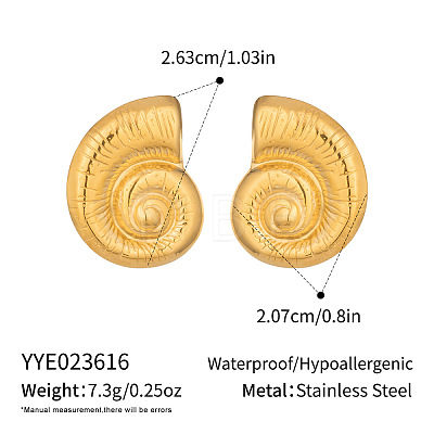 304 Stainless Steel Stud Earrings IN7147-1-1