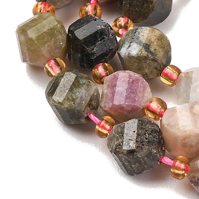 Natural Multicolor Tourmaline Beads Strands G-D110-G02-01-1