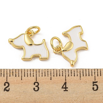 Brass Enamel Charms KK-E093-01G-01-1