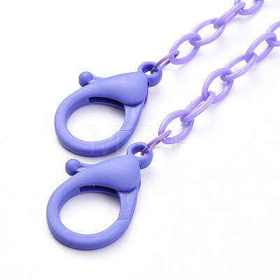 Personalized ABS Plastic Cable Chain Necklaces NJEW-JN02850-03-1
