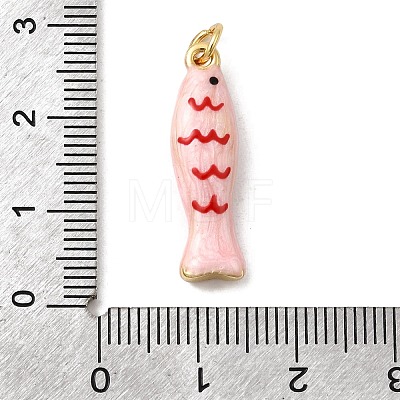 Brass Enamel Pendants KK-H092-08G-01-1