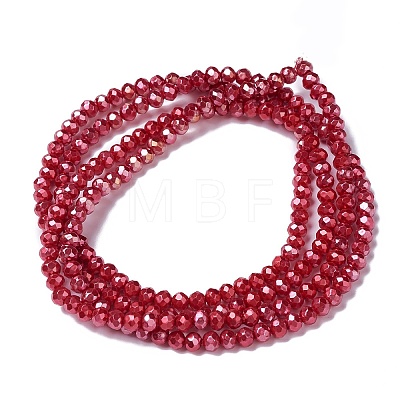Opaque Glass Beads Strands GLAA-H022-02A-1