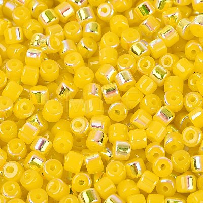 FGB Imitation Jade Colours Glass Seed Beads SEED-Q040-07A-C03-1